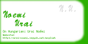 noemi urai business card